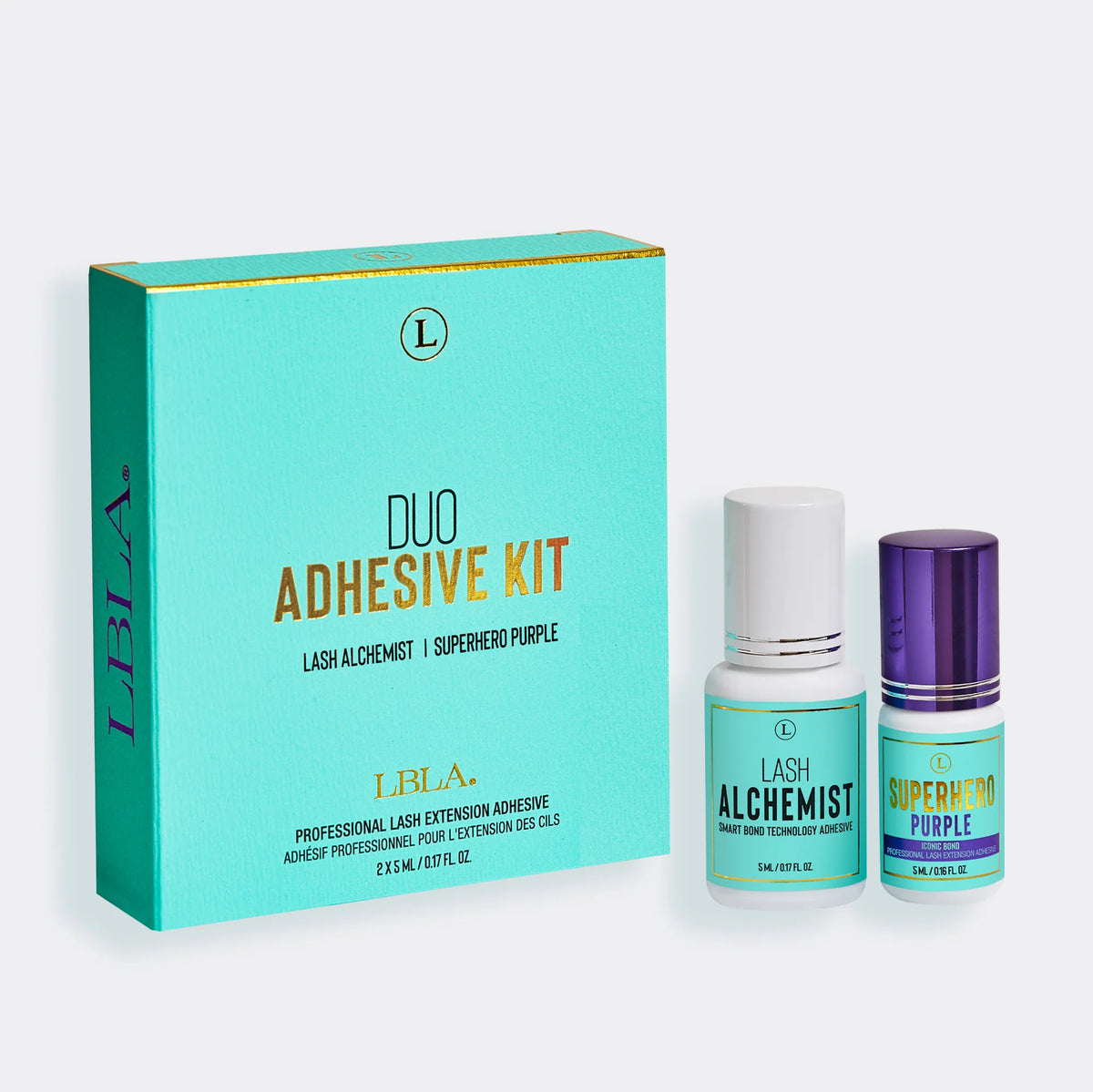 Duo Adhesive Kit (Superhero Purple and Alchemist 5ml) - Lash Extension Adhesive / Lash Glue