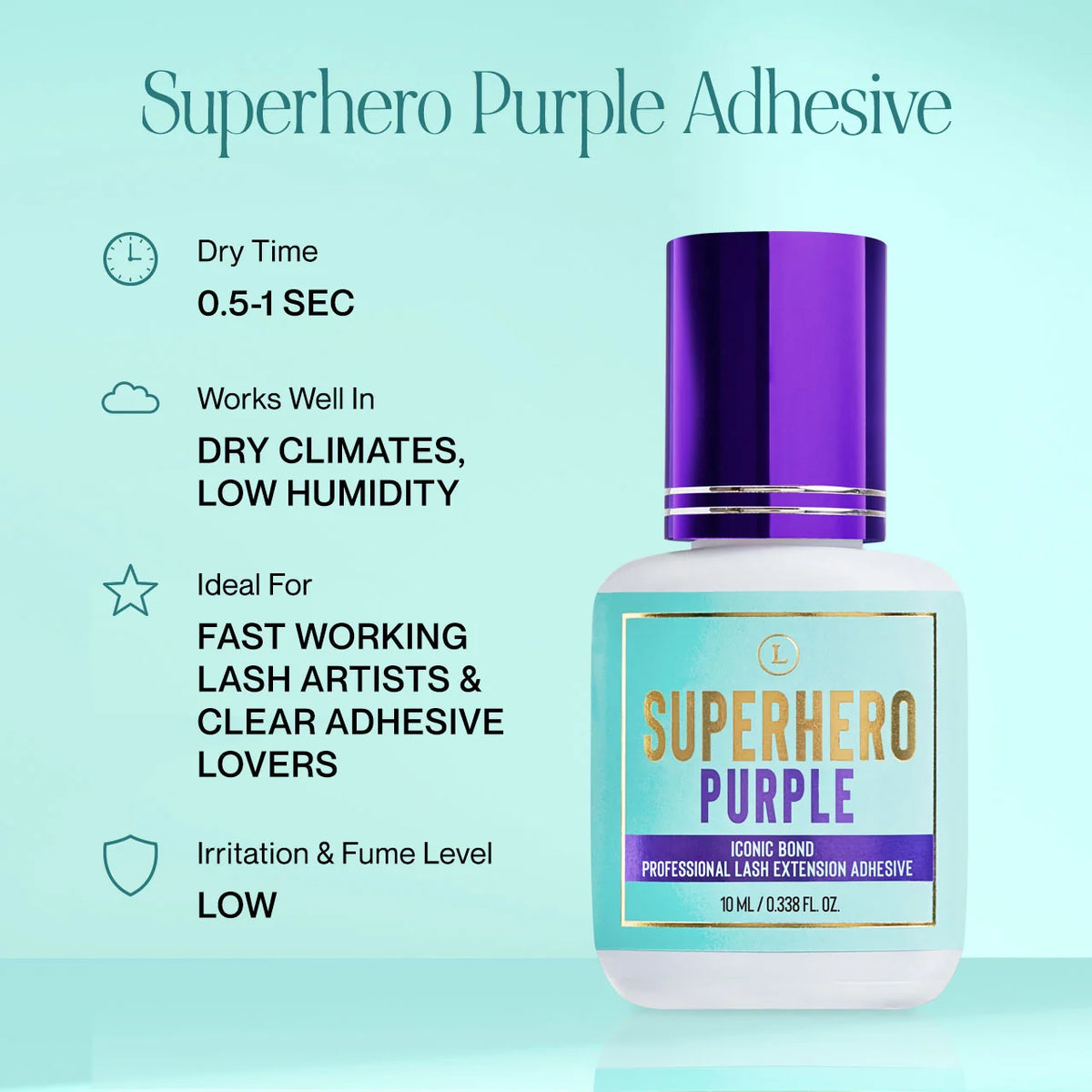 Duo Adhesive Kit (Superhero Purple and Alchemist 5ml) - Lash Extension Adhesive / Lash Glue