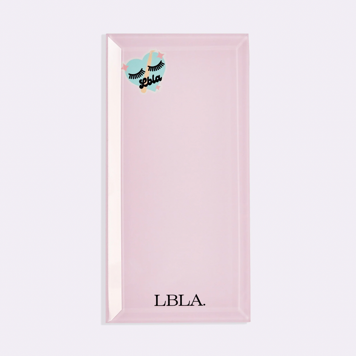 Glass LASH APPLICATION HOLDER TILE, beveled edge for comfort - LashBox LA Australia - Lash artist essential for every service  