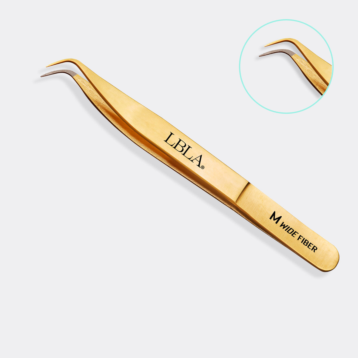 Satin Gold M Wide Degree Tweezer