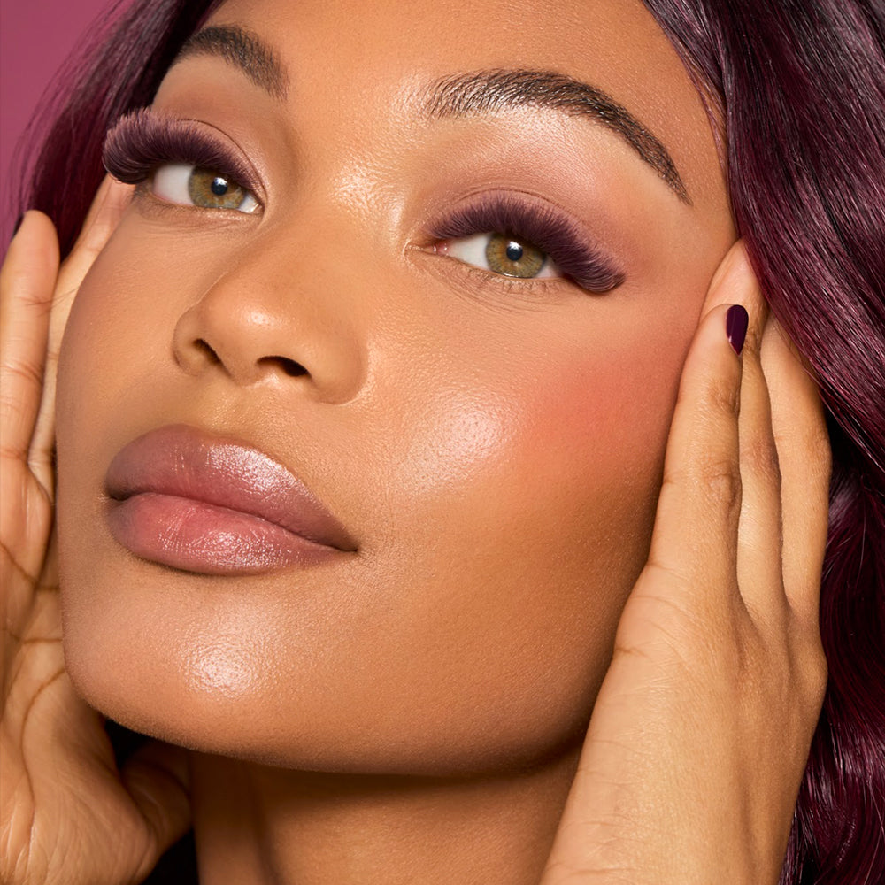 Flower Power True Matte Lashes 0.03mm - Merlot Burgundy Brown Lash Extensions (18 lines)