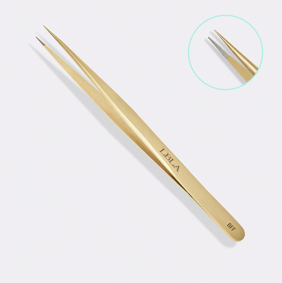 BFF Isolation Gold Fiber Tip Tweezer