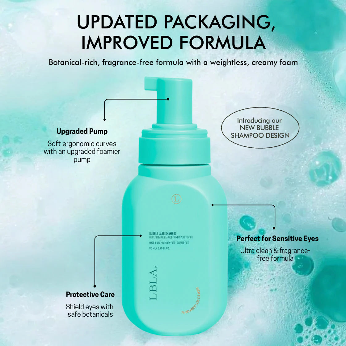 Botanical Bubble Lash Shampoo - Travel Size 80ml