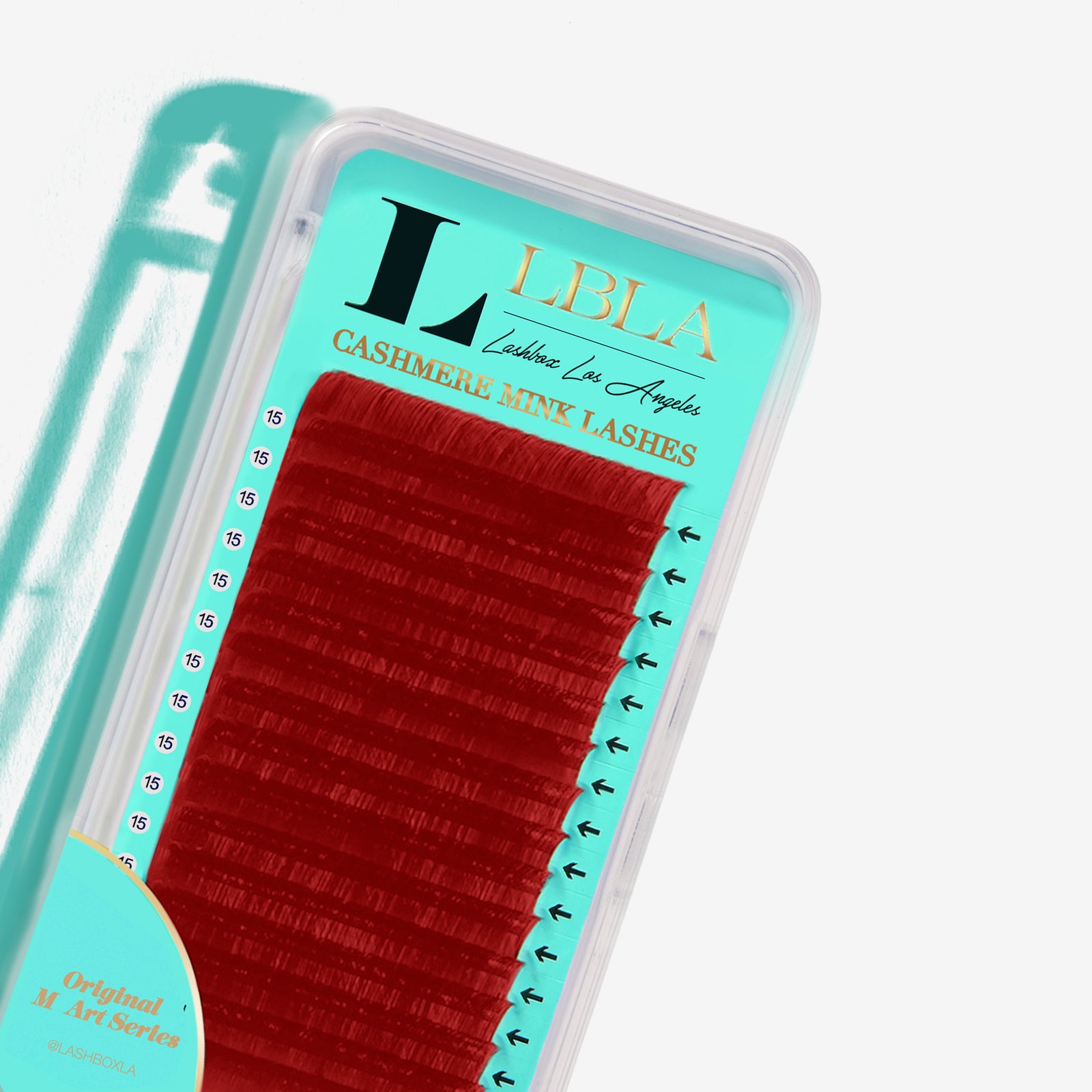 FAVORITE - ART SERIES CASHMERE 0.07MM MIXED LENGTHS TRAY - RED-LashBox LA Australia L Curl Lashes M Curl Lashes