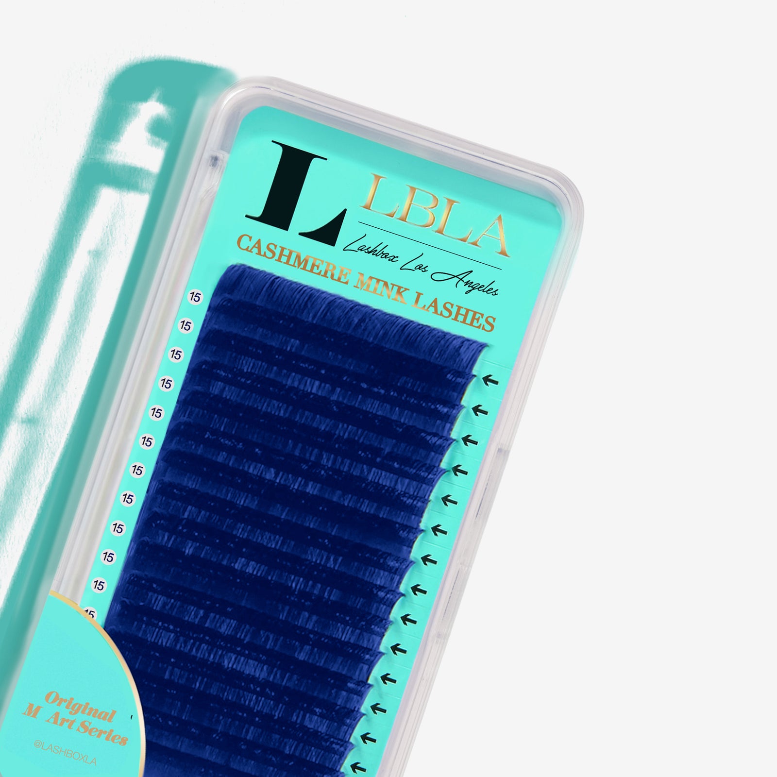 FAVORITE - ART SERIES CASHMERE 0.07MM MIXED LENGTHS TRAY - L Curl lashes, M Curl Lashes, LU curl Lashes, L Plus L+ curl lashes - BLUE Coloured Lashes-LashBox LA Australia Melbourne, Sydney