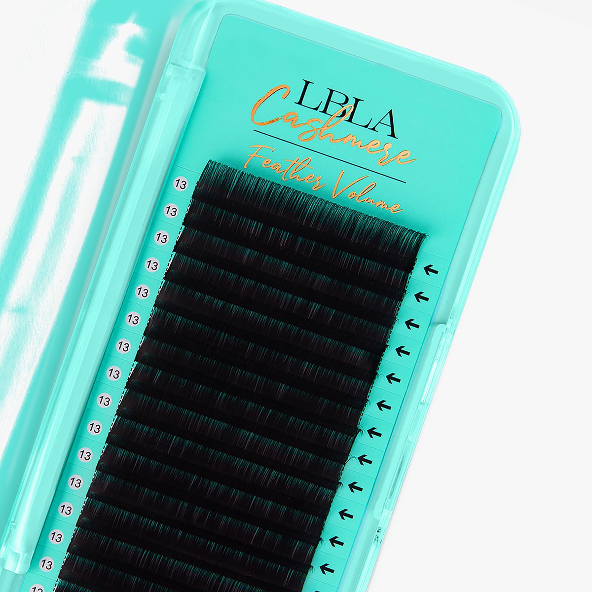 Faux Cashmere mink 0.02 mega volume eyelash extension tray, feather weight lashes, Lash Box LA Australia 