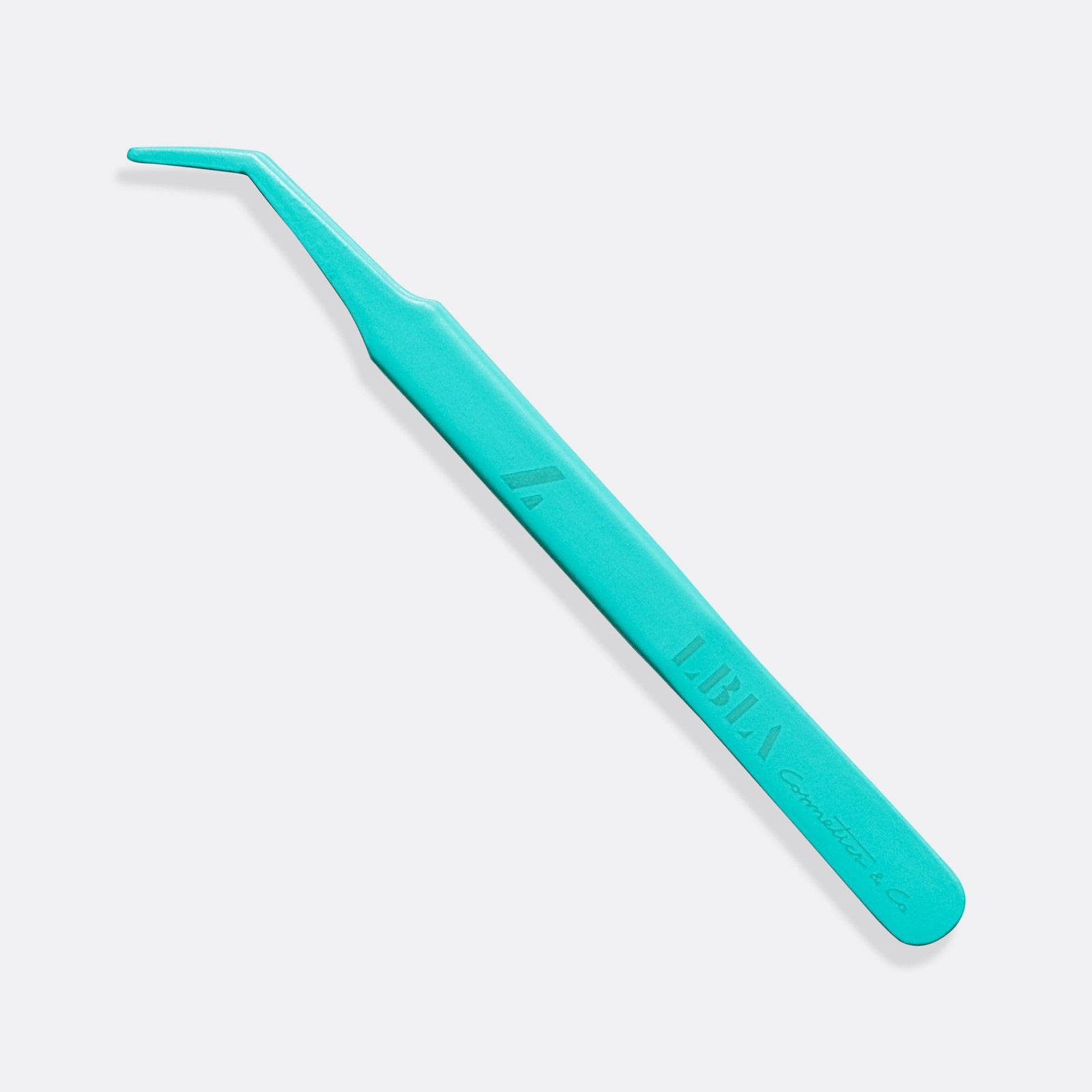TEAL COATED ANGLED STRIP LASH APPLICATOR, LBLA cosmetics, Lash box LA lash supply Sydney, Hobart, Adelaide, Brisbane