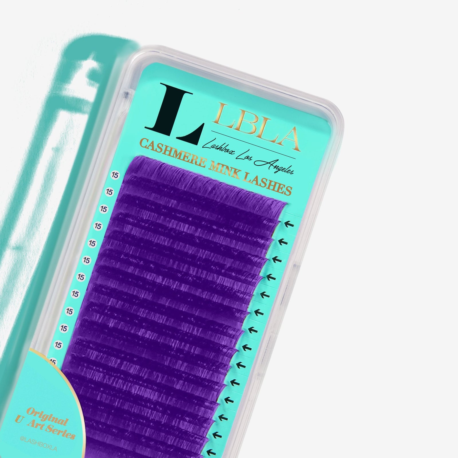 FAVORITE - ART SERIES CASHMERE 0.07MM MIXED LENGTHS TRAY - PURPLE-LashBox LA Australia Coloured L curl Lashes, M Curl Lashes U curl lashes 