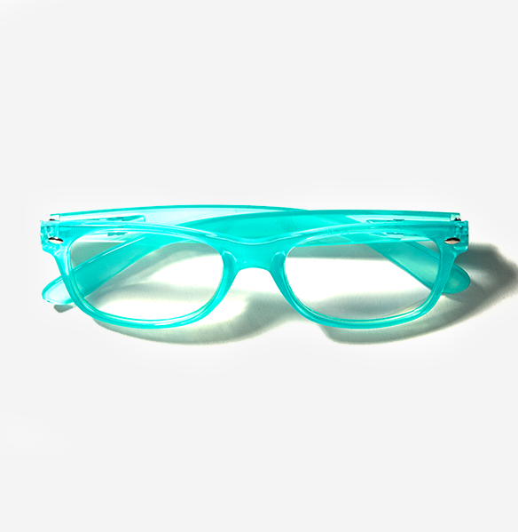 BIG &amp; CLEAR MAGNIFYING GLASSES- Styling Teal framed magnifiers with holographic glasses case. Eyelash extension magnifying glasses, LashBox LA Australia